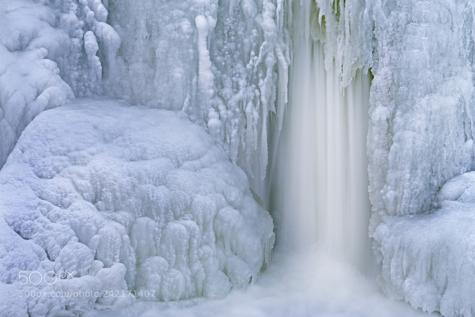 Nikon D800E sample photo. Winter, comstock creek cascade photography