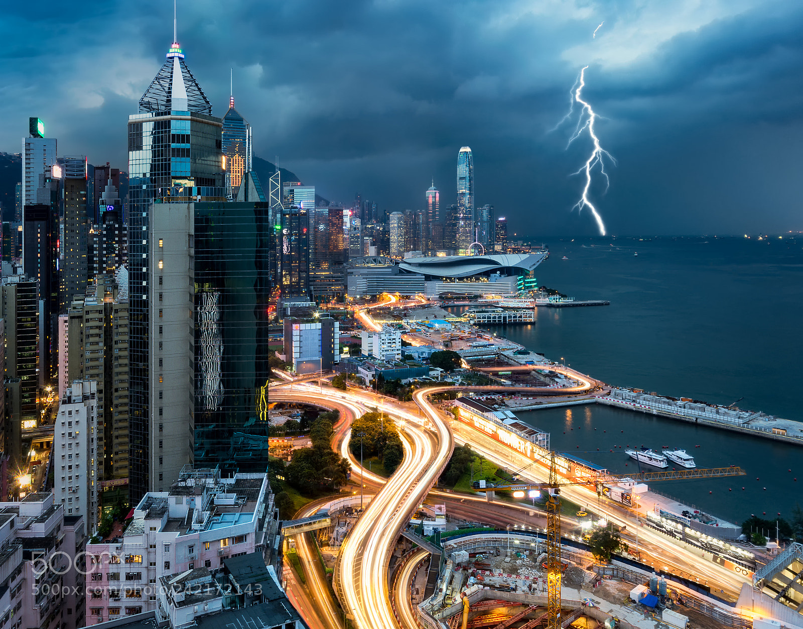 Nikon D7100 sample photo. Lightning strikes in hong photography