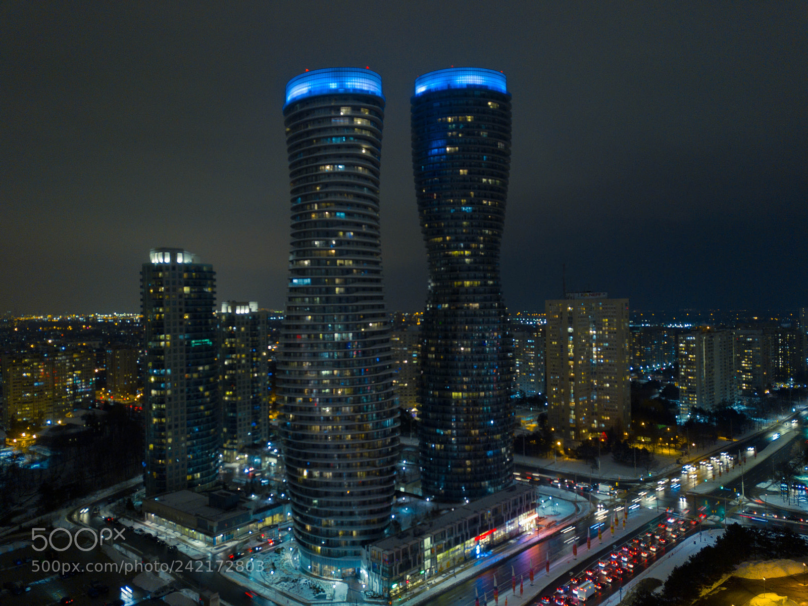 DJI FC220 sample photo. The marilyn monroe towers photography
