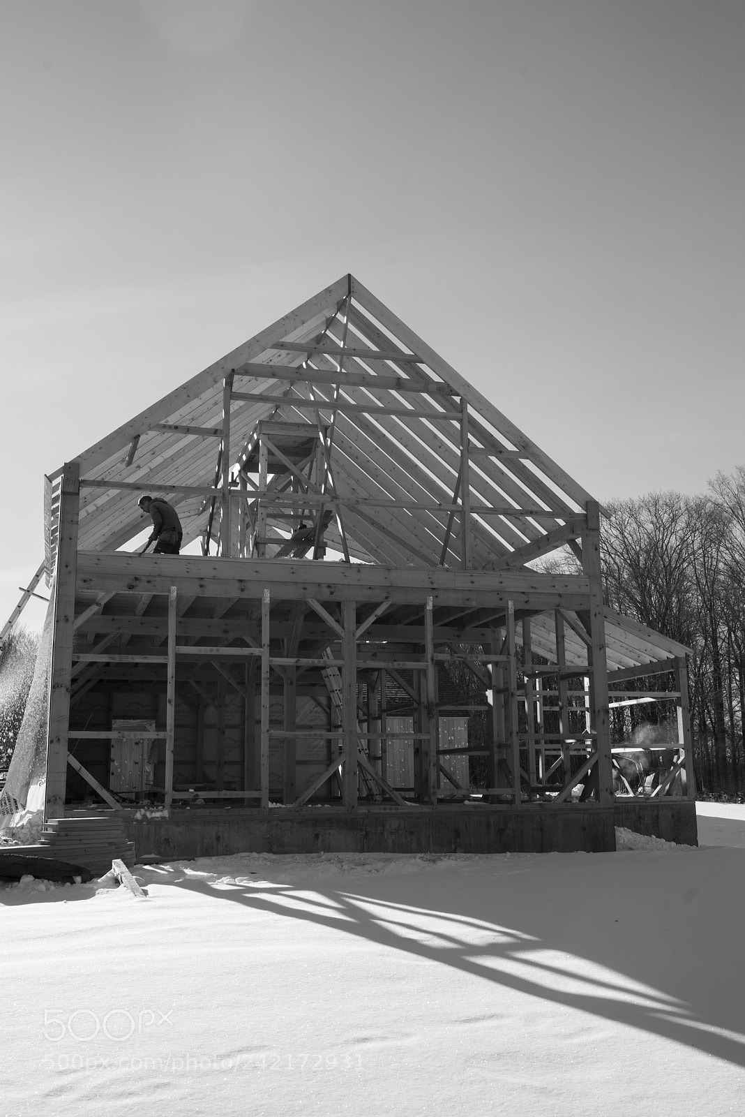 Pentax K-1 sample photo. Building a house on photography