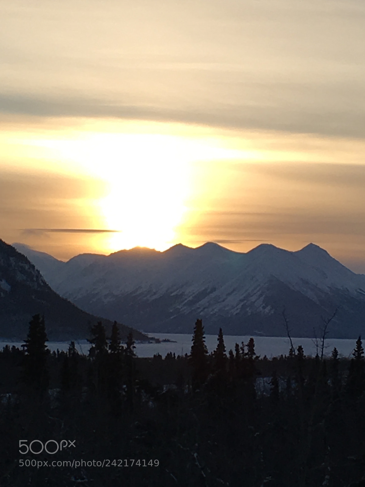 Apple iPhone 6s sample photo. Sunset in carcross over photography