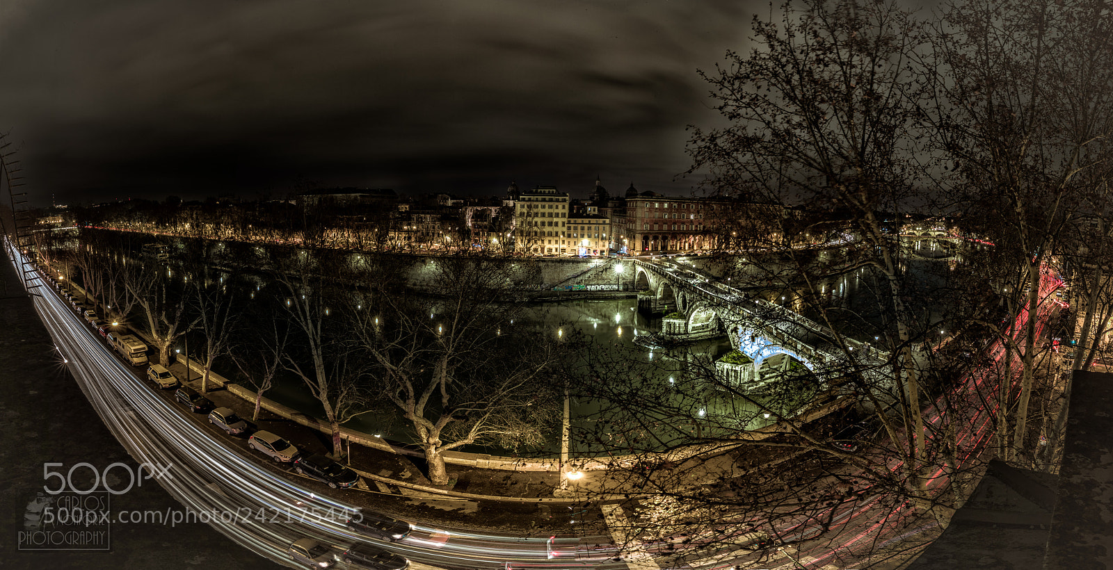 Canon EOS-1D X Mark II sample photo. Night over the tiber photography