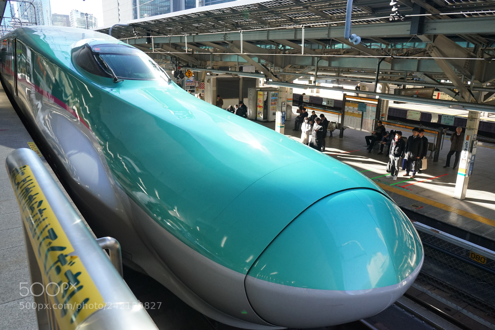 Sony a7 II sample photo. Huge nose of shinkansen photography