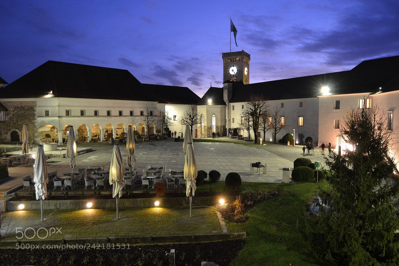 Nikon D3100 sample photo. Ljubljana castle photography