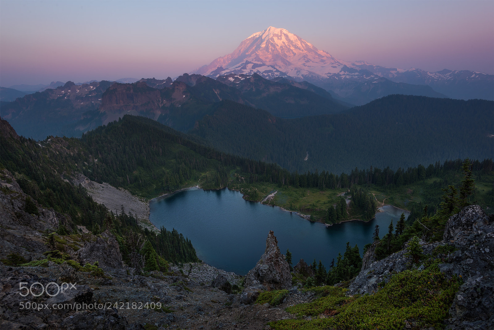 Nikon D810 sample photo. Eunice lake, mt rainier photography