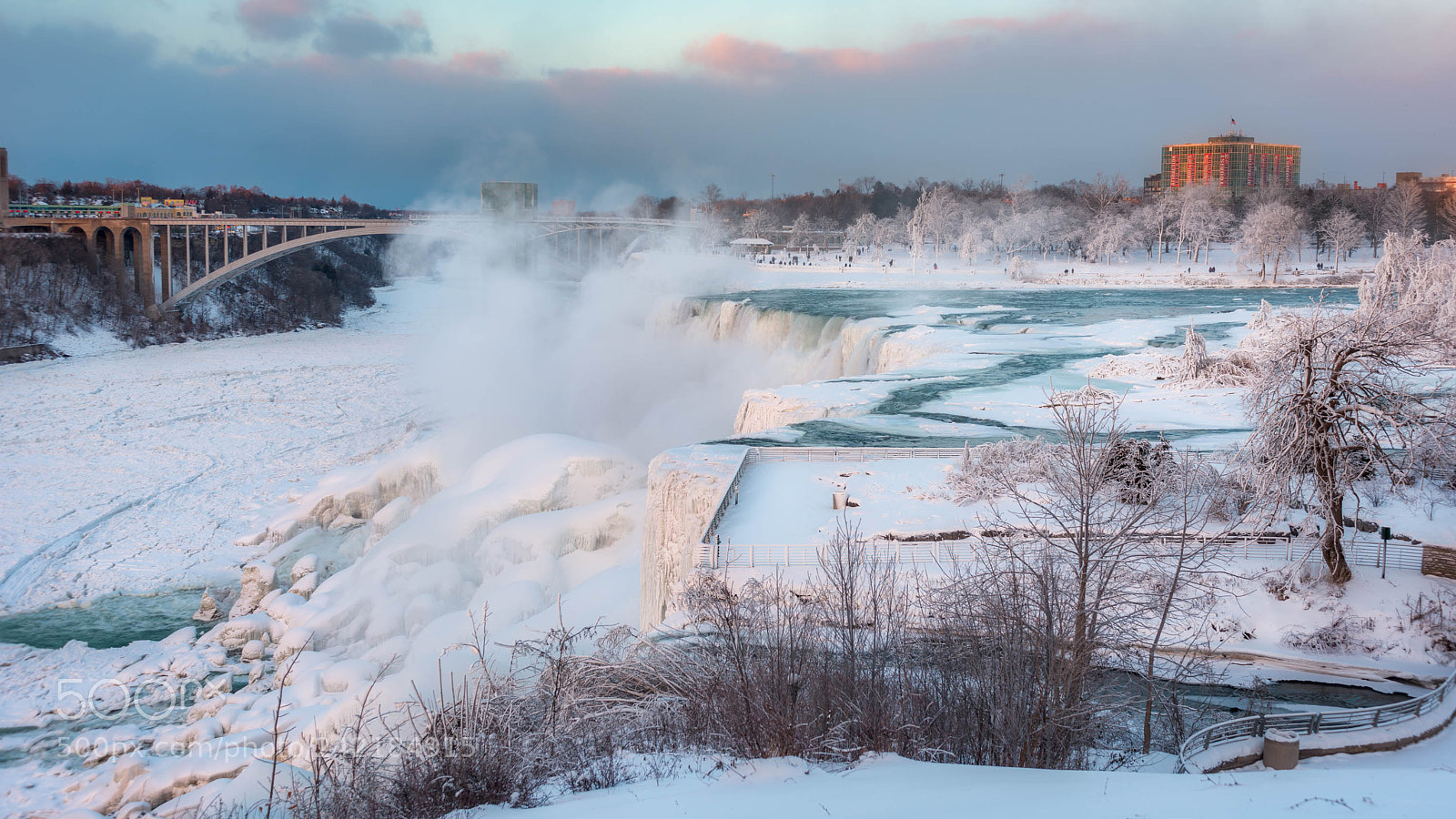Nikon D800 sample photo. Frozen niagara photography