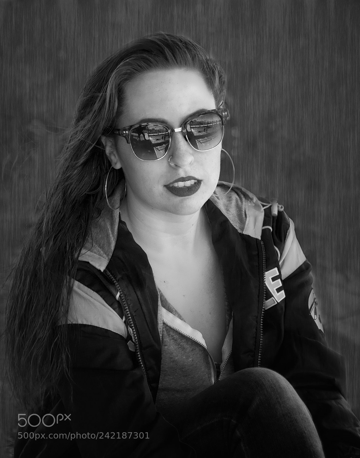 Canon EOS 7D Mark II sample photo. Black and white portrait photography