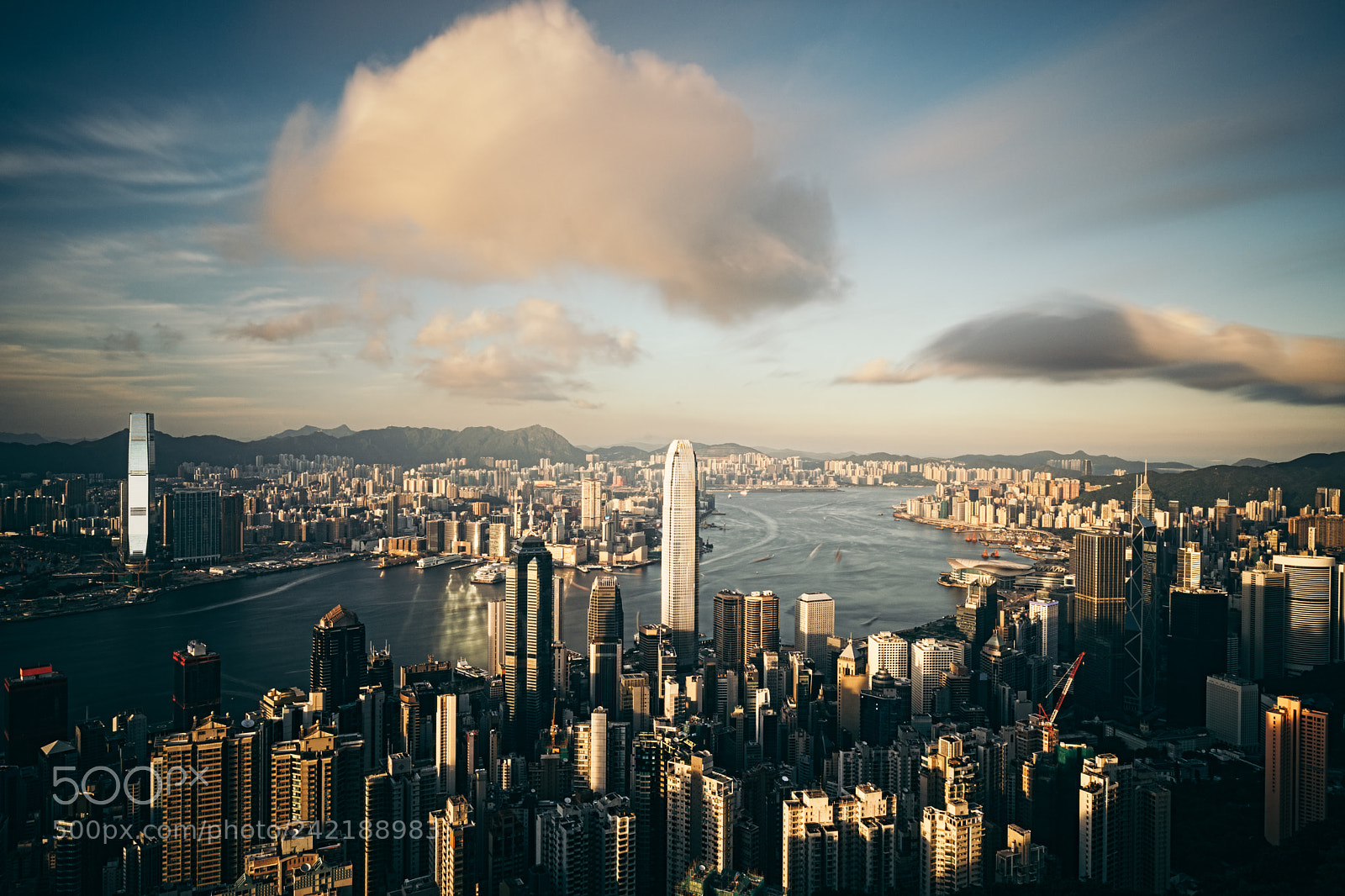 Sony a7 sample photo. Panorama of hong kong photography