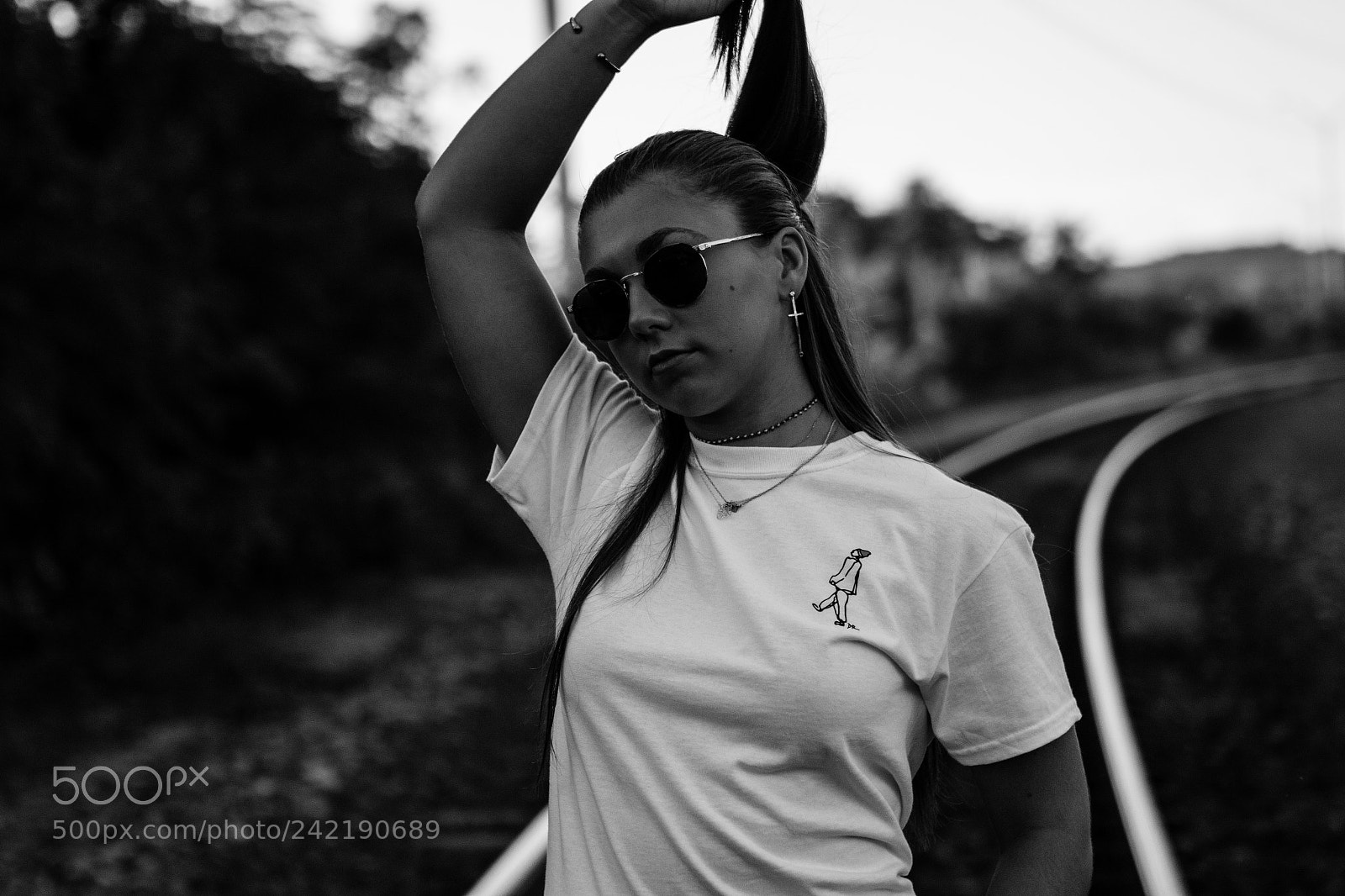 Canon EOS 7D Mark II sample photo. Rail road fashion photography
