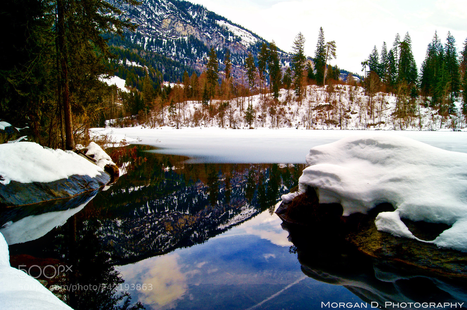 Sony Alpha DSLR-A380 sample photo. Crestasee in winter, gr photography