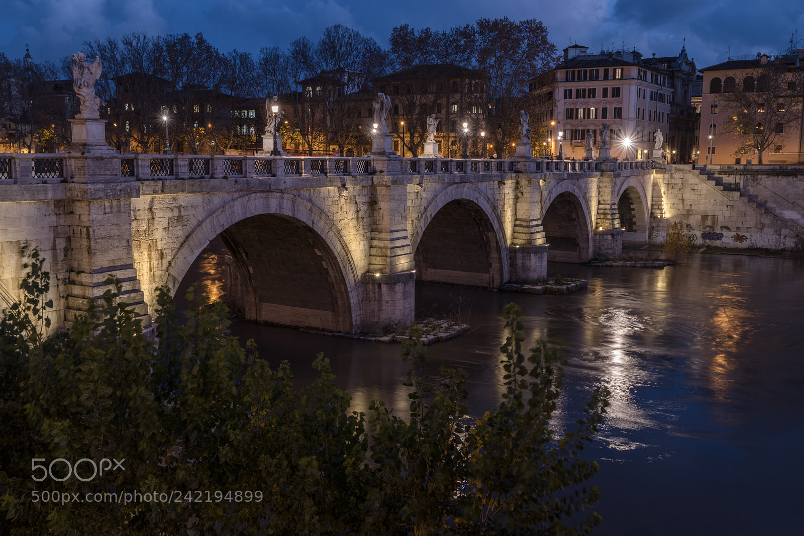Nikon D5500 sample photo. Paris bridge at night photography