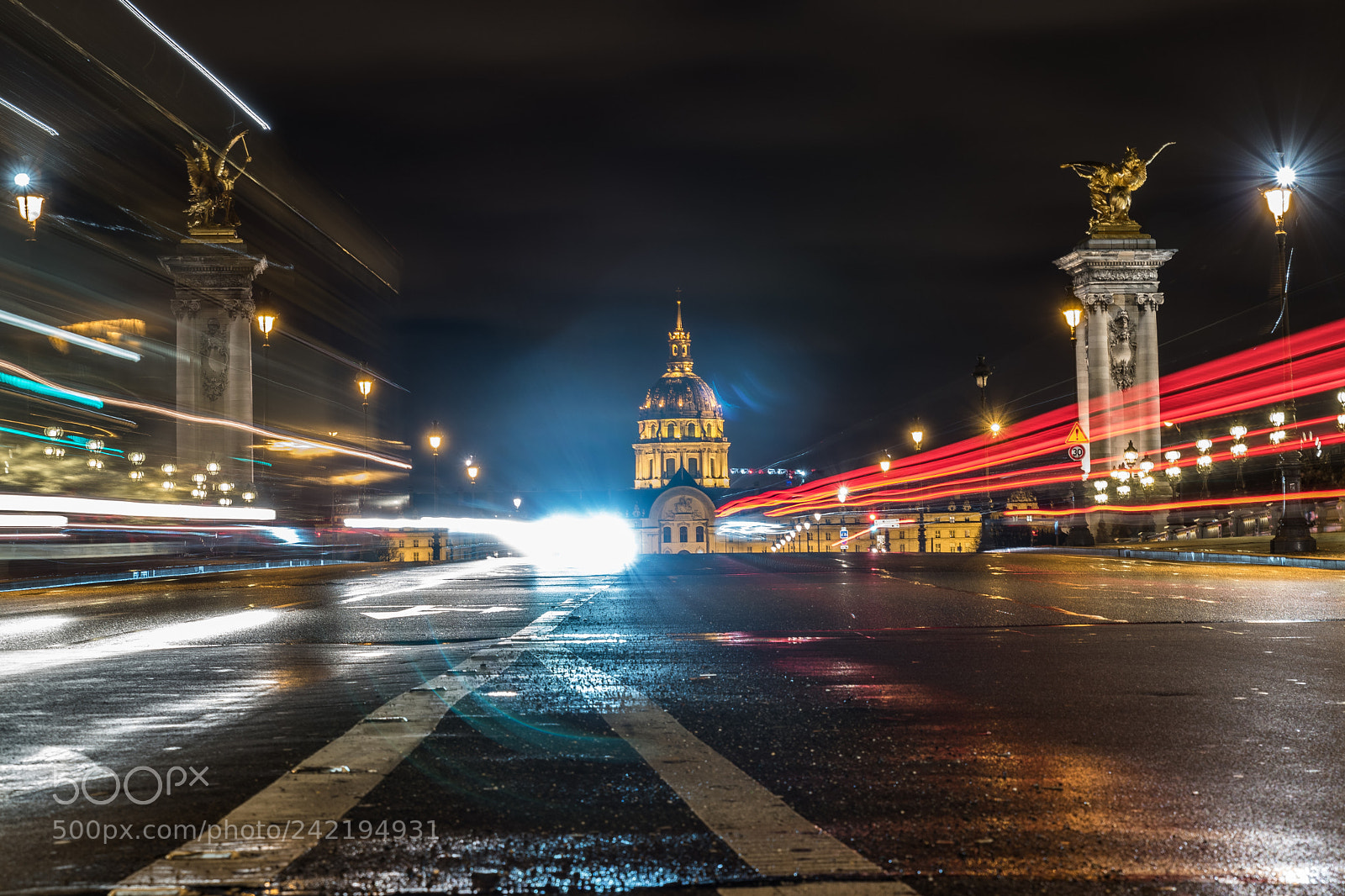Nikon D5500 sample photo. Paris night trails photography