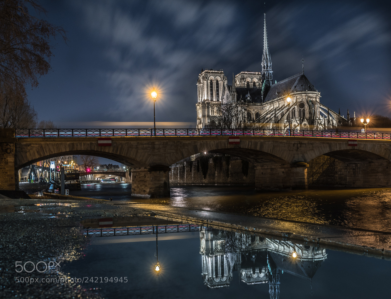 Nikon D5500 sample photo. Notre dame reflections photography