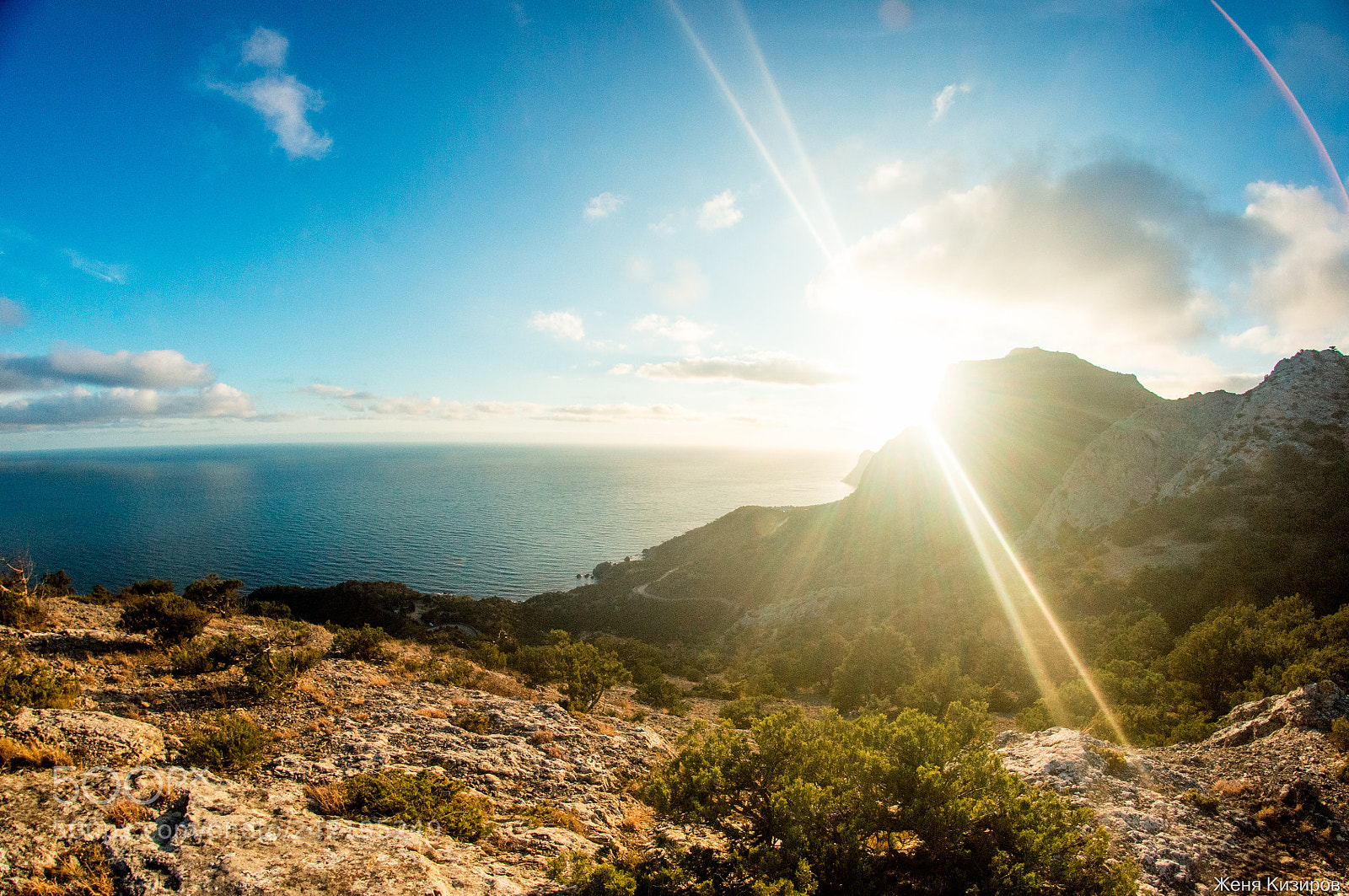 Pentax K-r sample photo. Sunset in crimea photography