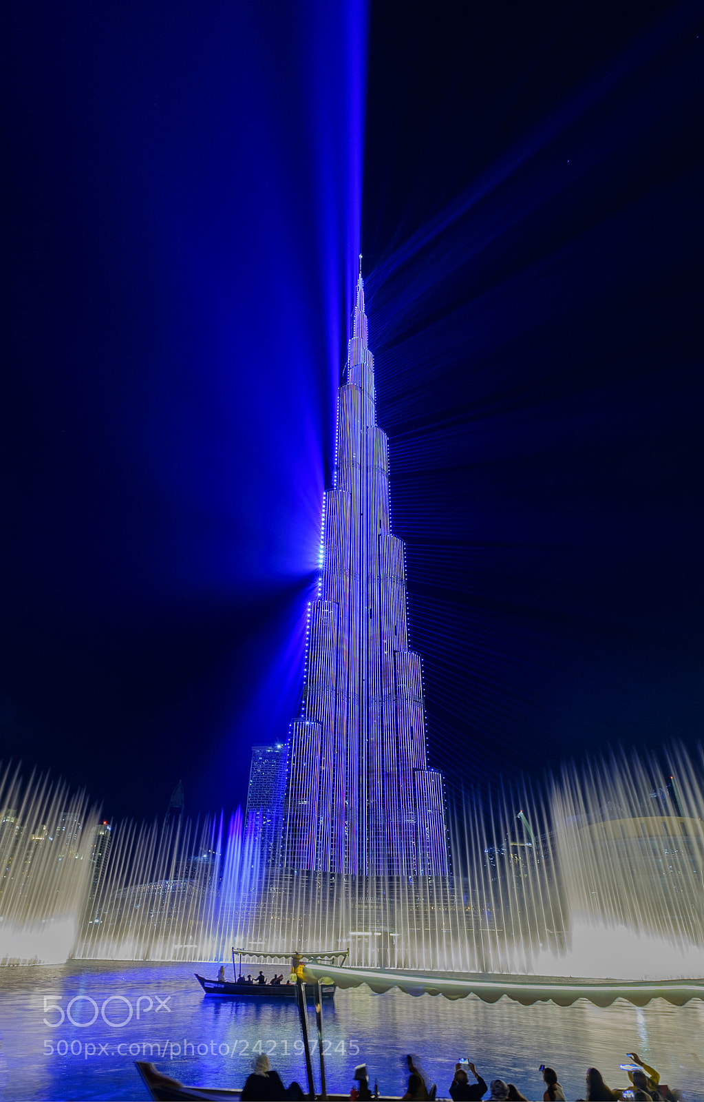 Fujifilm X-T1 sample photo. Burj khalifa light show 2018 photography