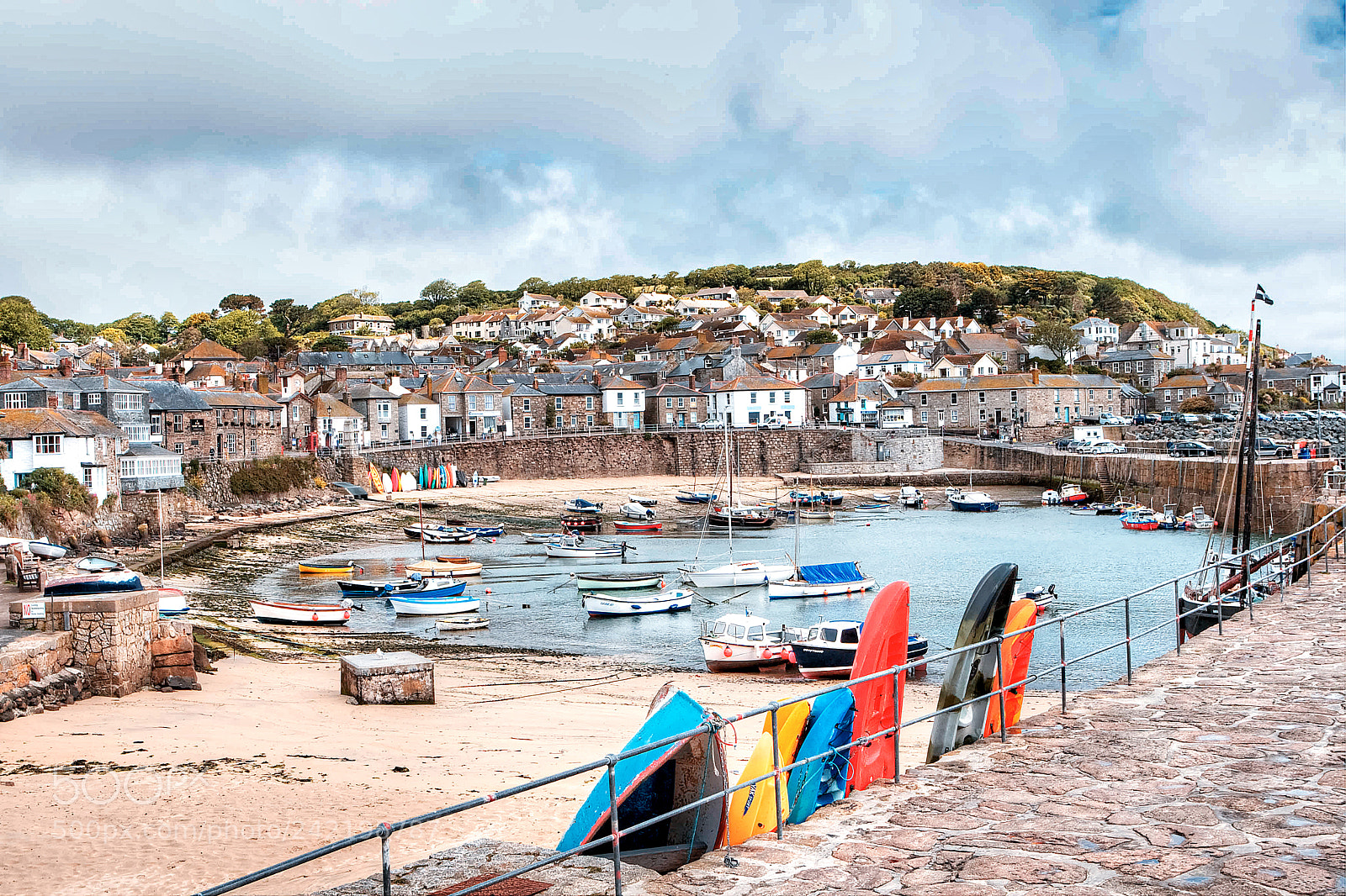 Canon EOS 30D sample photo. Mousehole habour photography