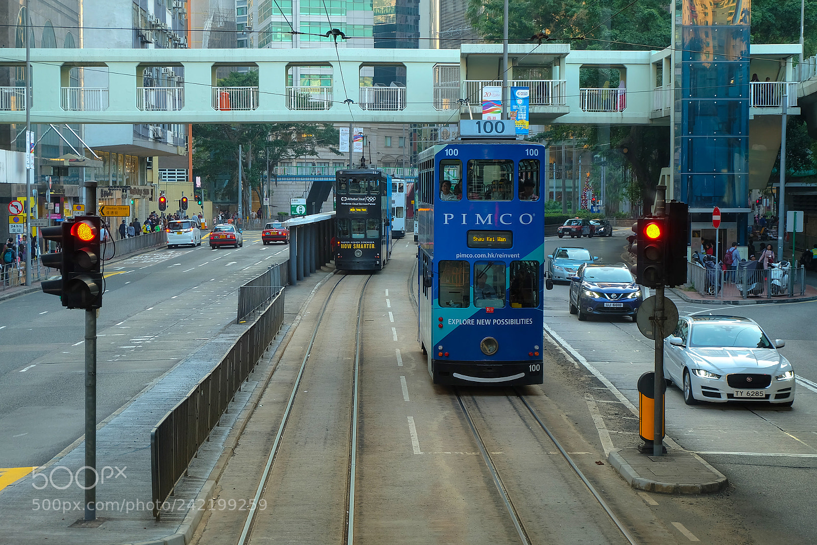 Fujifilm X-A2 sample photo. Hong kong tramways photography