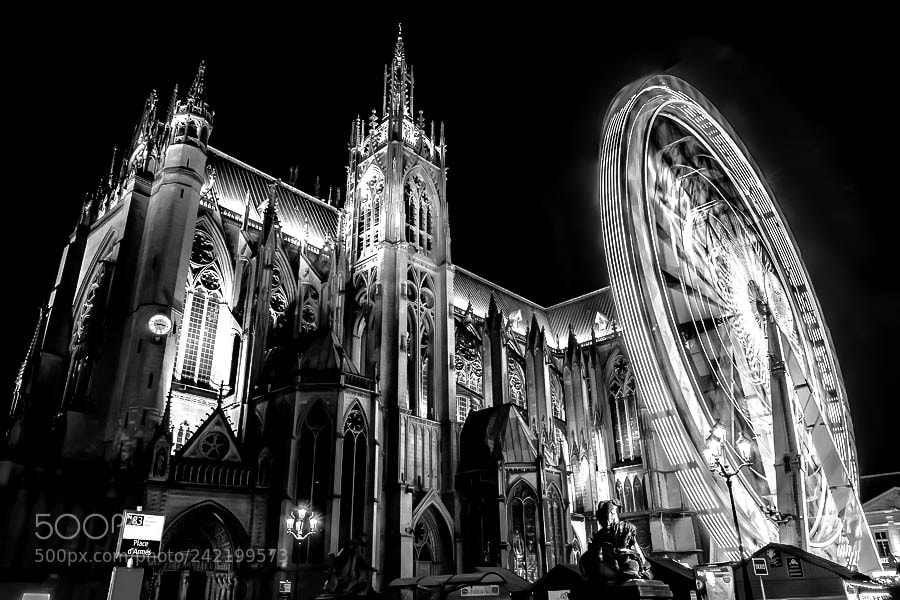 Nikon D7100 sample photo. St etienne night.. photography
