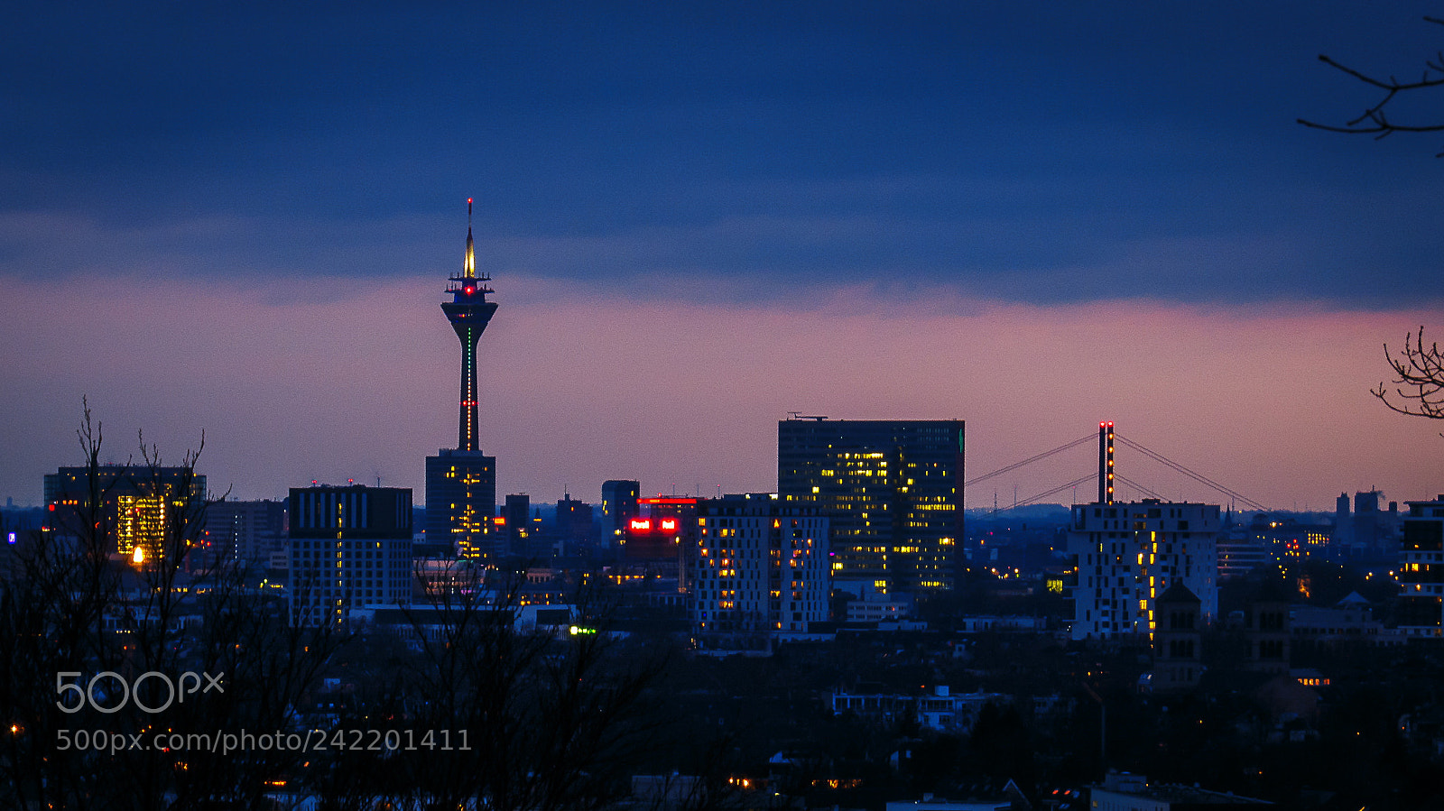 Canon PowerShot SX50 HS sample photo. Düsseldorfer skyline photography