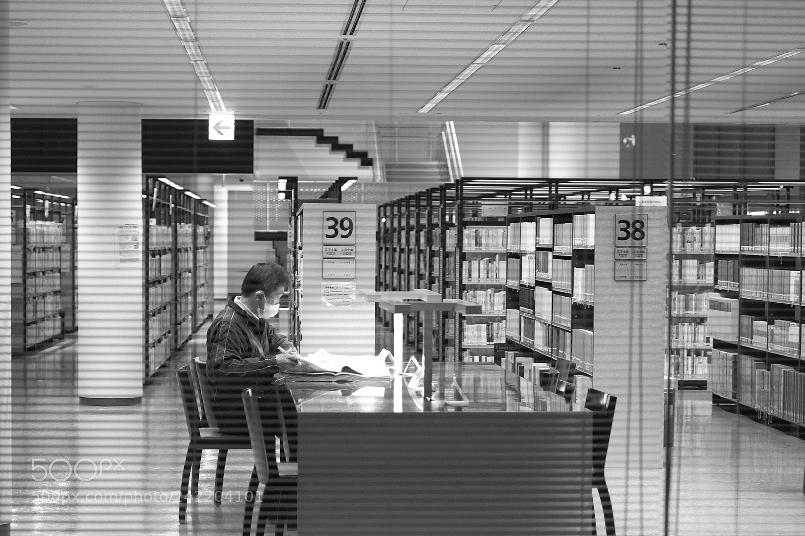Fujifilm X-Pro1 sample photo. In the library photography