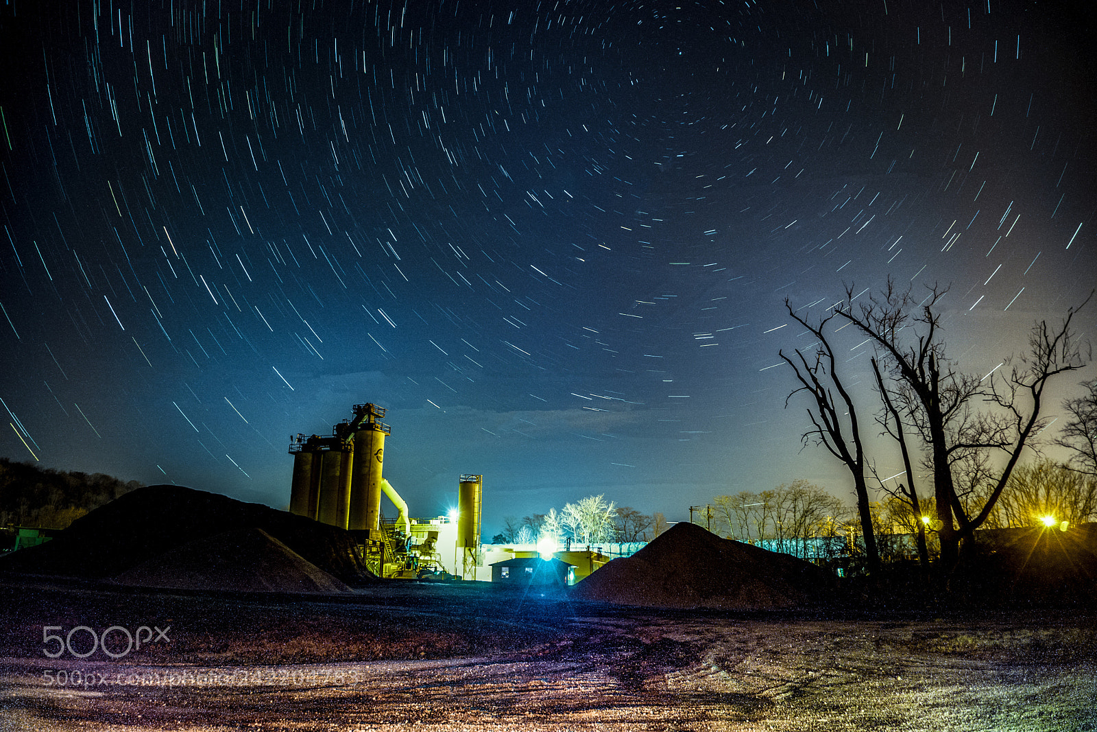 Sony a6500 sample photo. Sand factory and stars photography