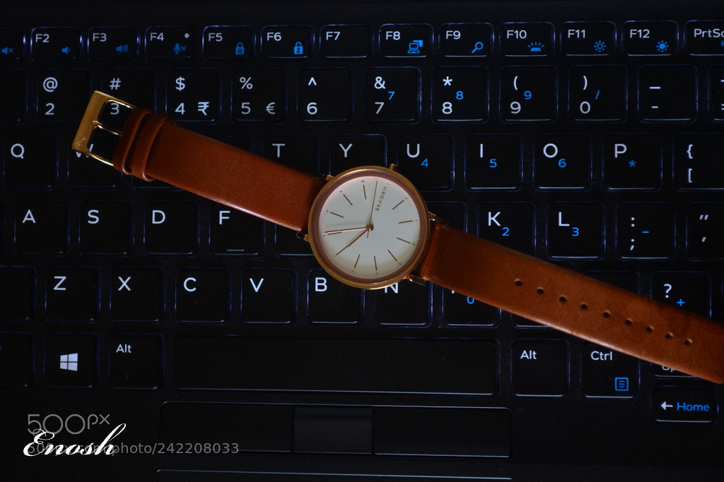 Nikon D3100 sample photo. Skagen watch photography