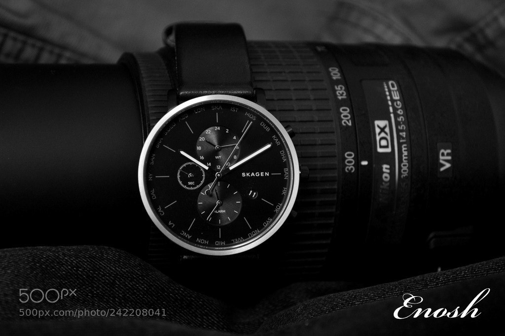 Nikon D3100 sample photo. Skagen watch photography