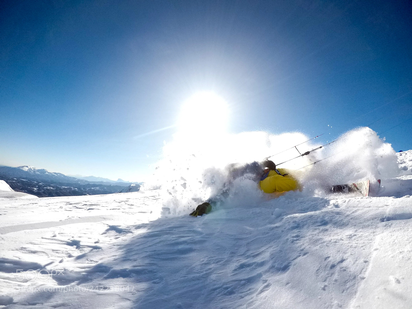 GoPro Hero5 Black sample photo. Snowkite photography