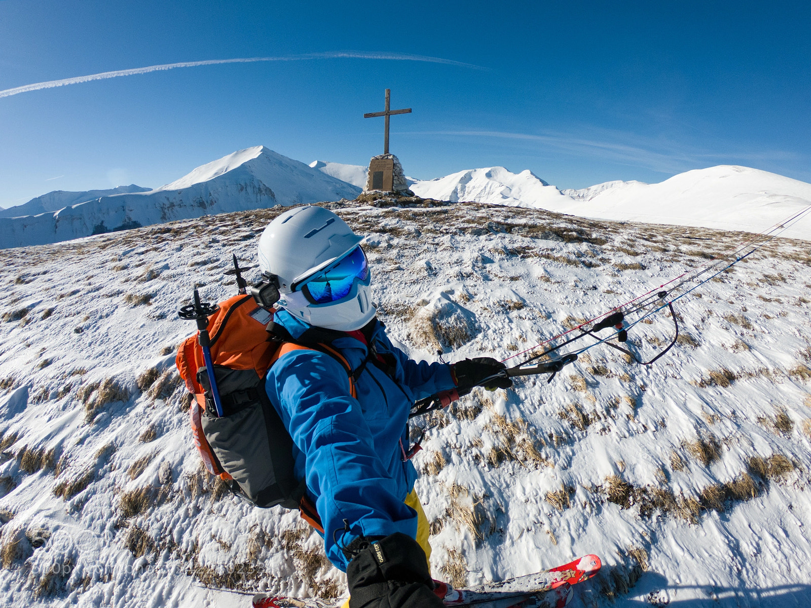 GoPro Hero6 Black sample photo. Snowkite photography