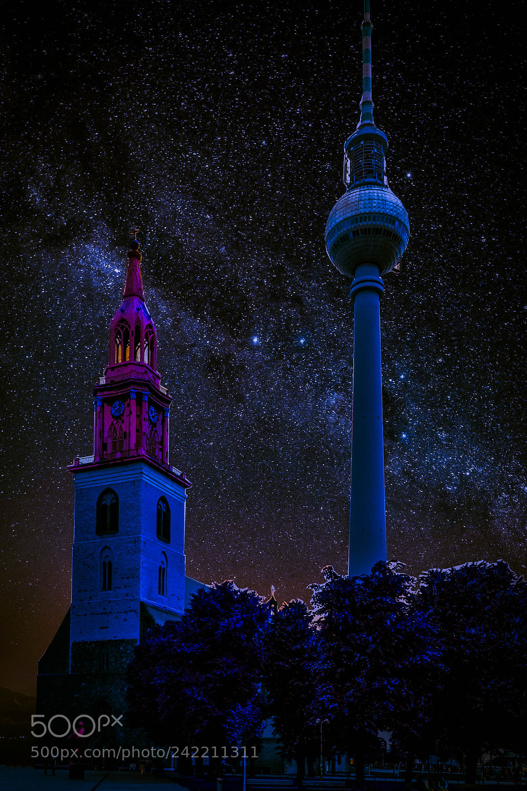 Canon EOS 60D sample photo. Not the berlin nightsky photography