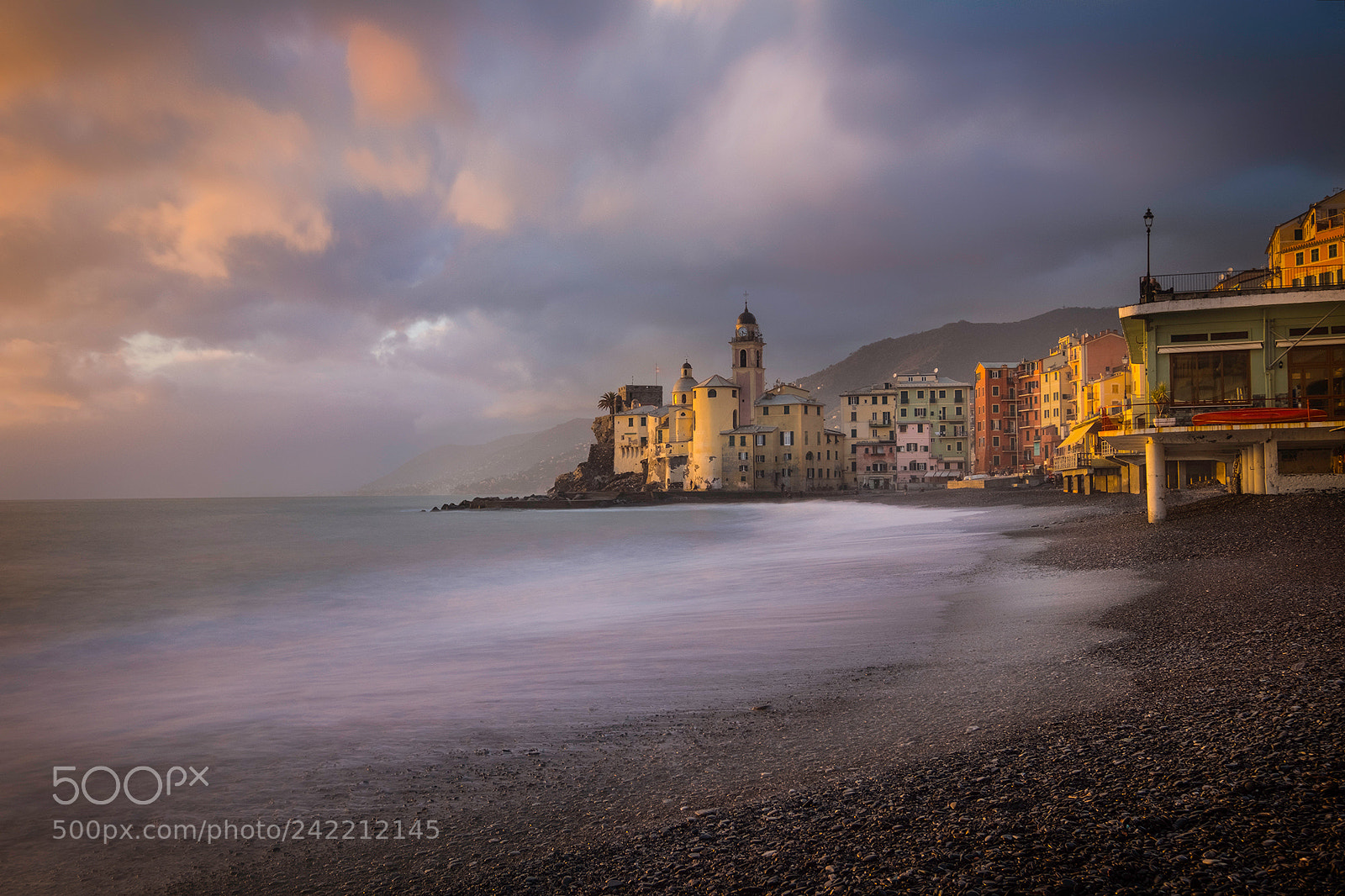 Fujifilm X-T2 sample photo. Before sunset ( camogli ) photography