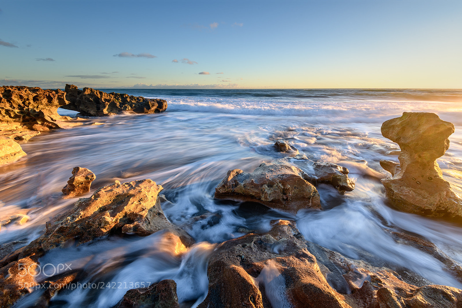 Nikon D850 sample photo. Sunrise on the rocks photography