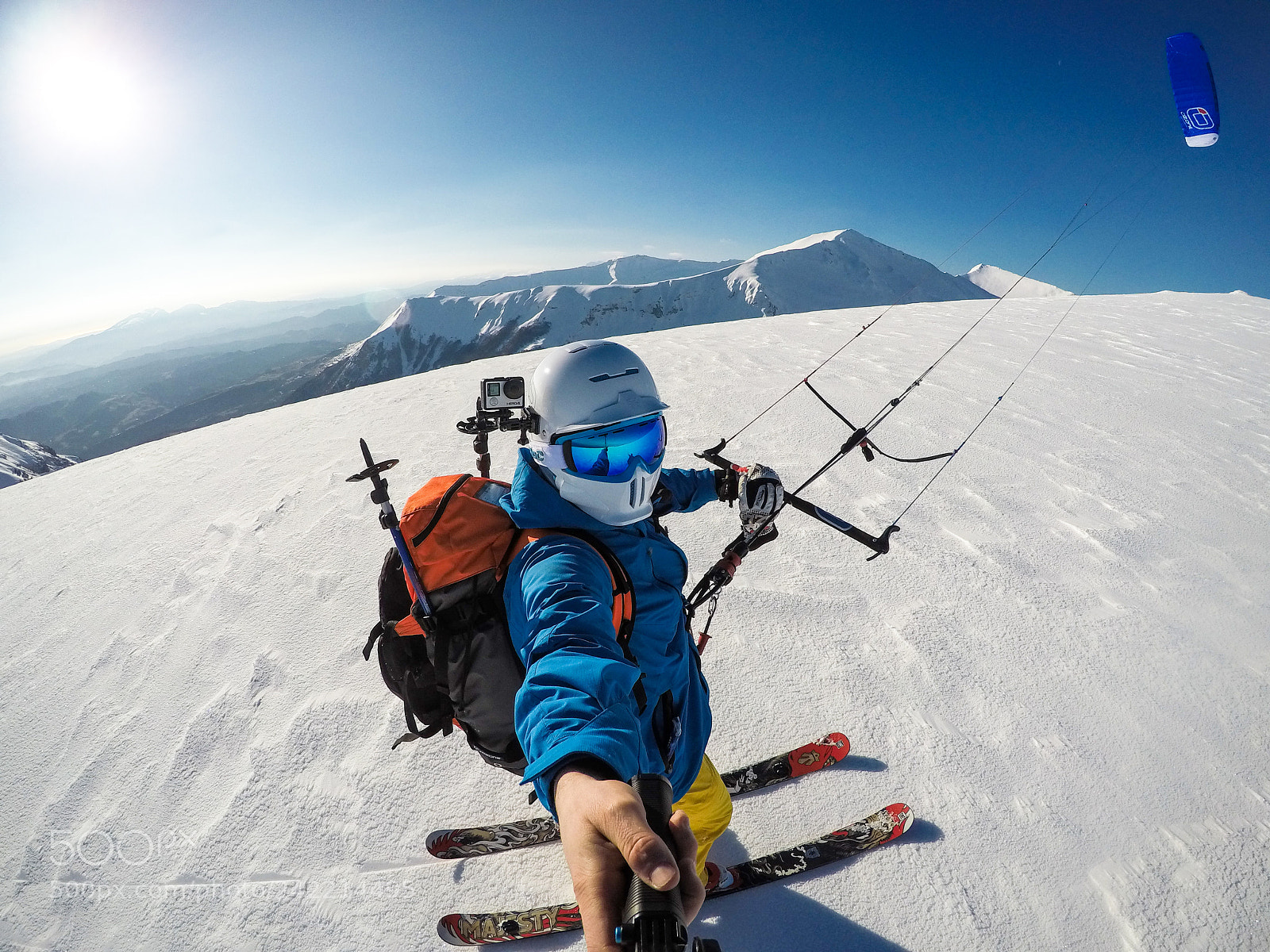 GoPro Hero5 Black sample photo. Snowkite photography