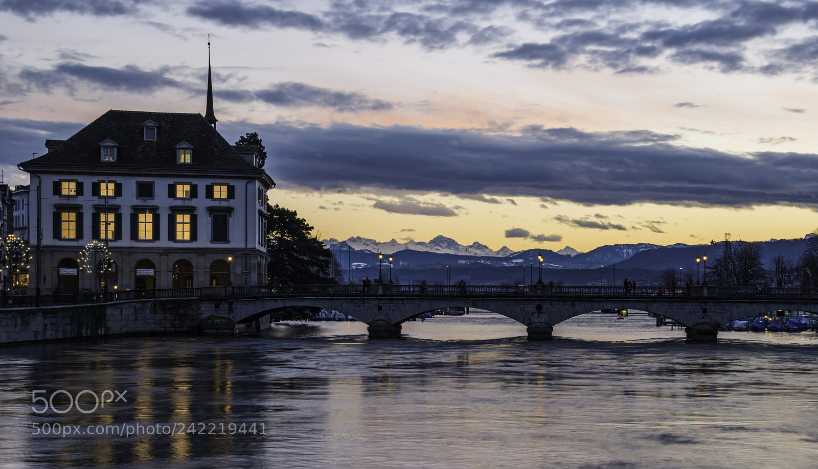 Nikon D800E sample photo. Sunrise on lake zurich photography