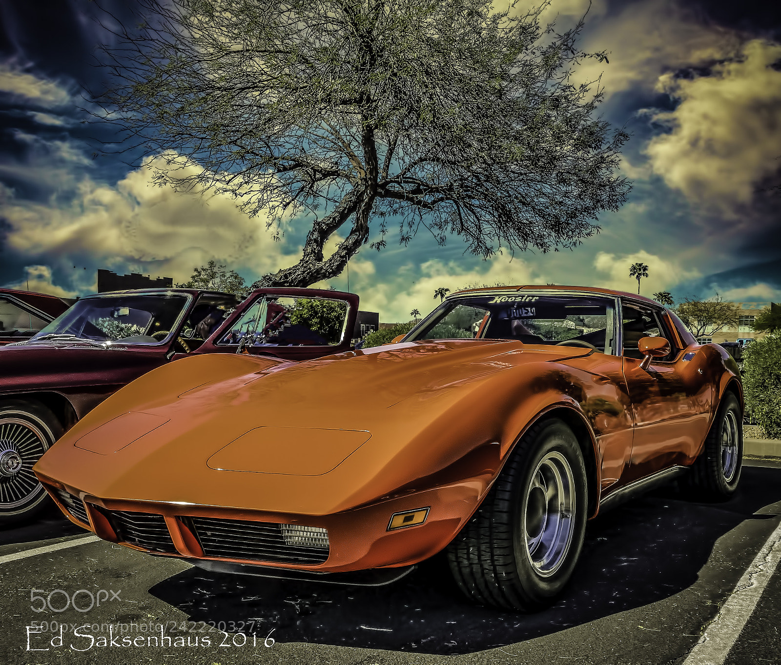 Panasonic Lumix DMC-FZ1000 sample photo. Red corvette photography