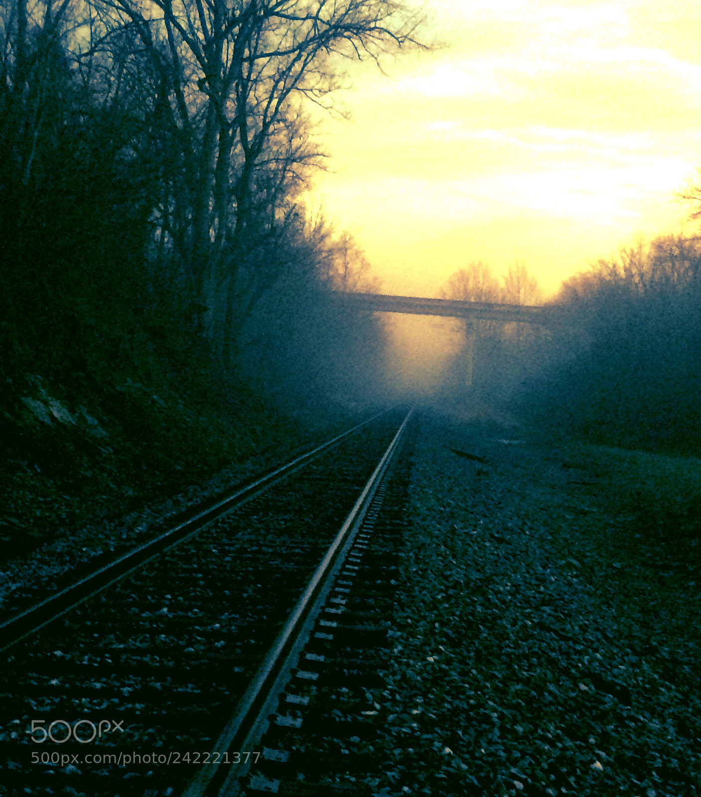 Apple iPhone 5s sample photo. Tracks into the sunrise photography