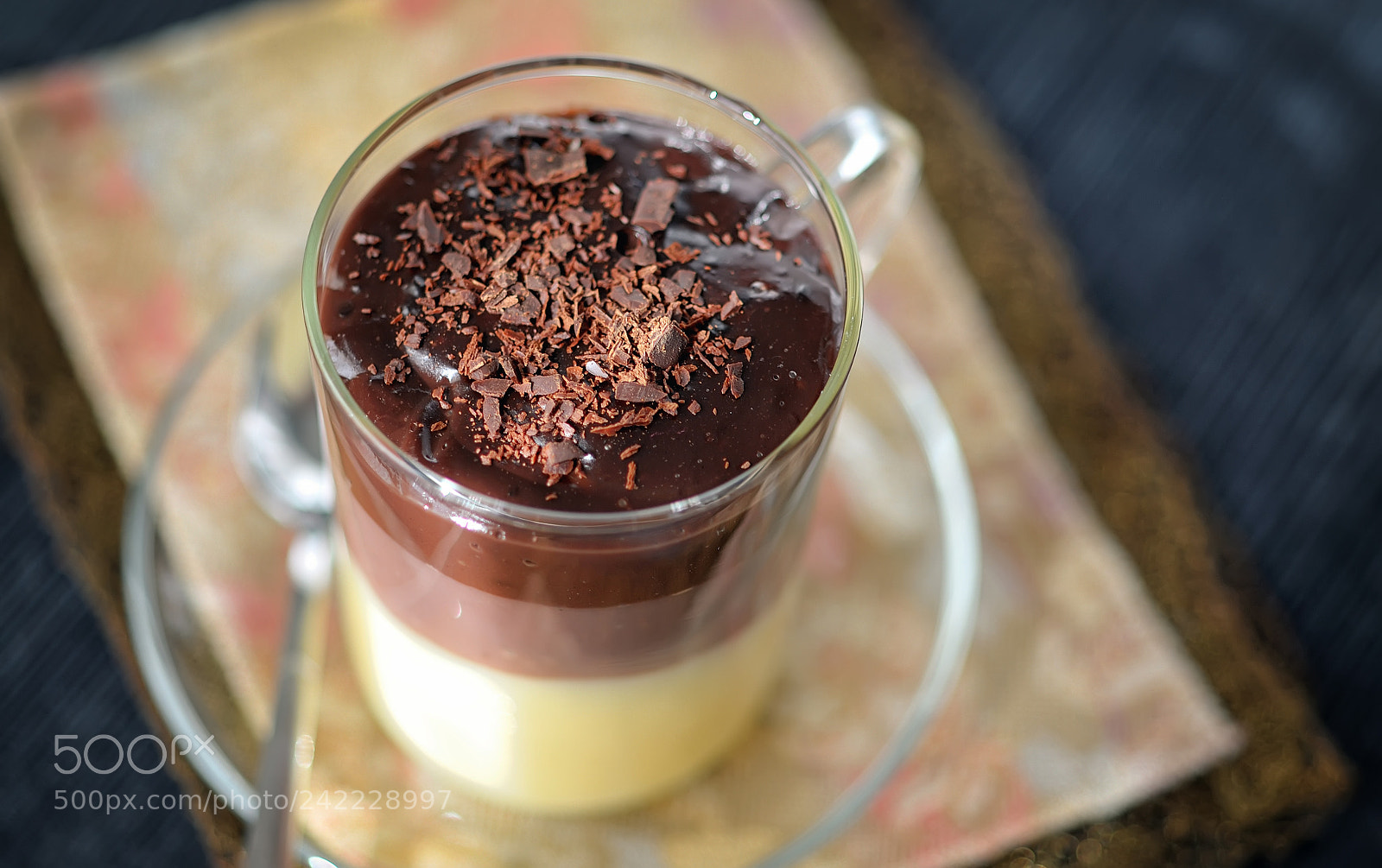 Nikon D700 sample photo. Triple chocolate layer mousse photography