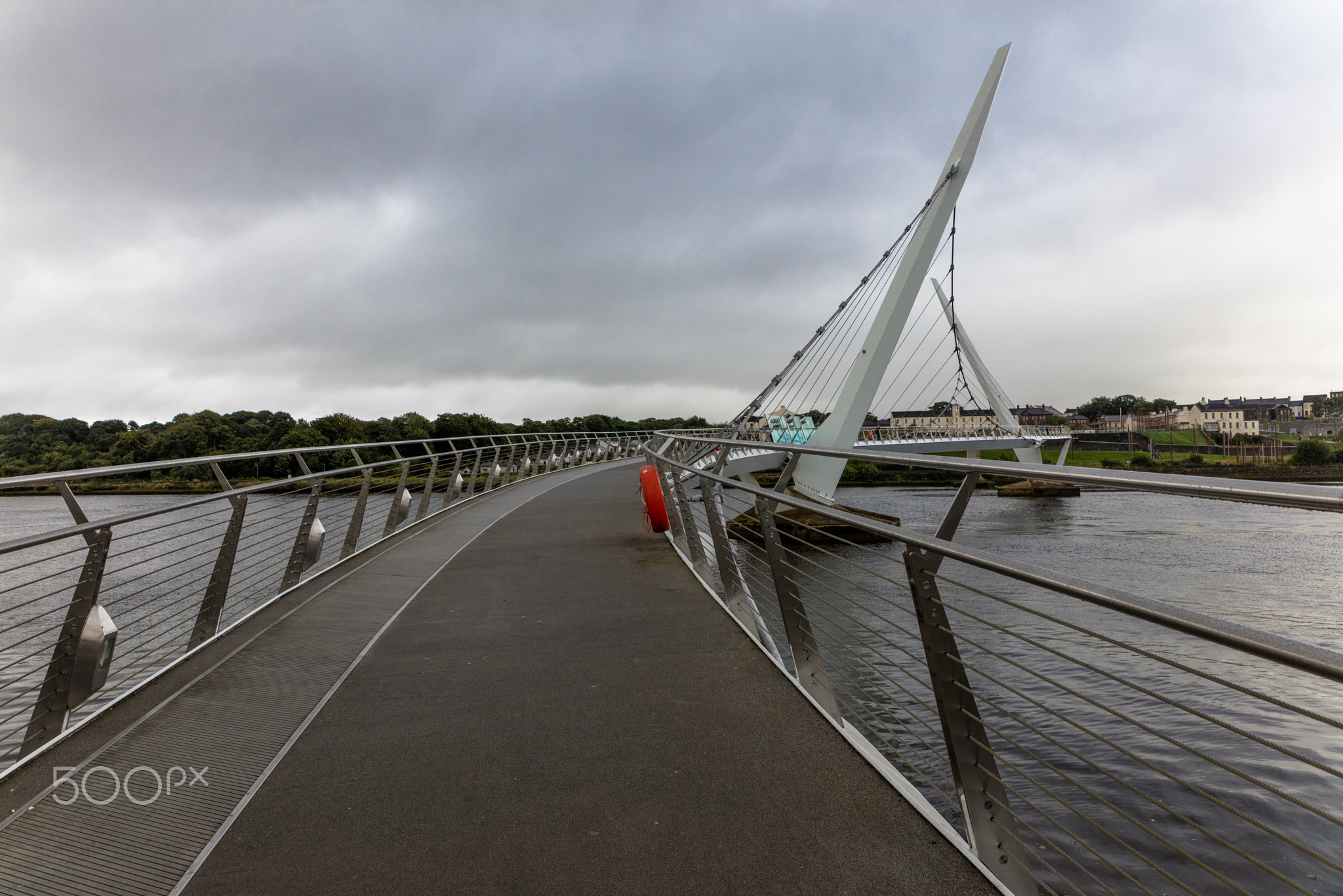 the Peace Bridge, Londonderry, Northern Ireland