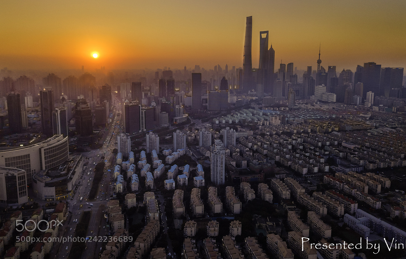DJI FC220 sample photo. Pudong district photography