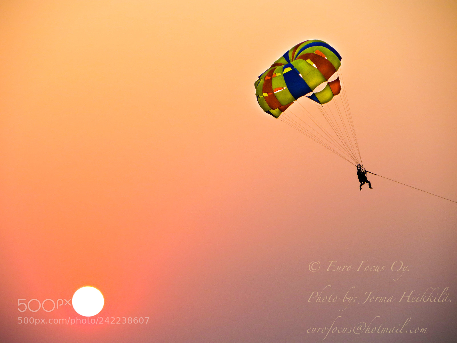 Canon PowerShot SX260 HS sample photo. Flying in sunset. photography