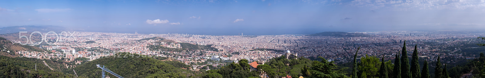 Pentax K-3 sample photo. Panorama of barcelona photography