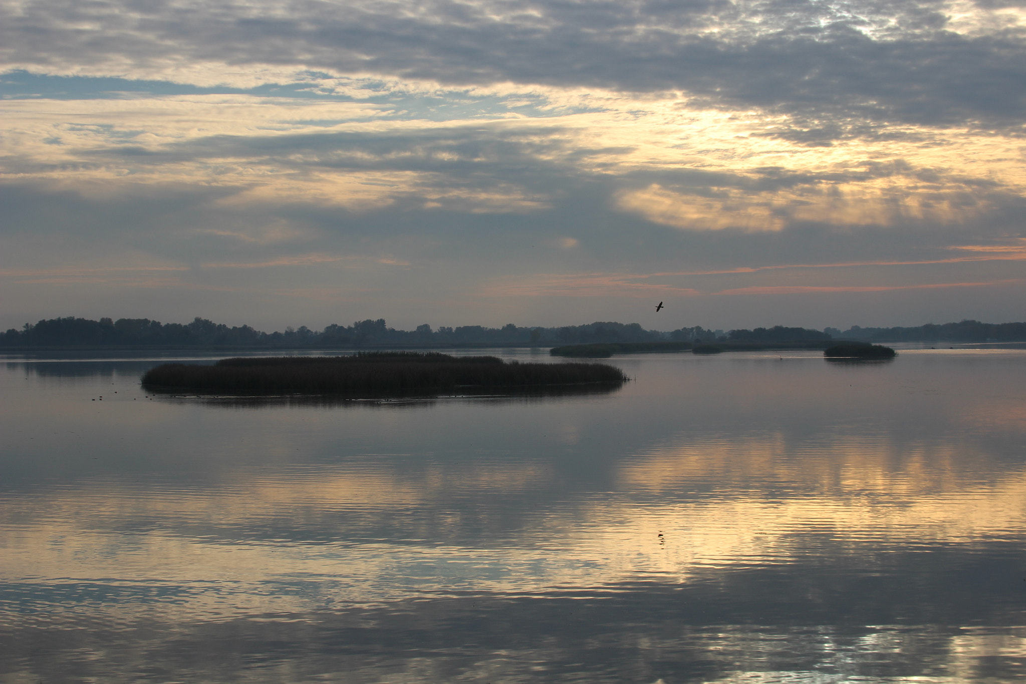 Canon EF 28-135mm F3.5-5.6 IS USM sample photo. Sunset at lake tisza, hungary photography