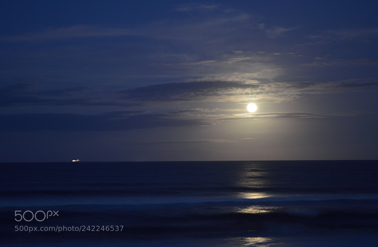 Nikon D3200 sample photo. Cruise at moonrise photography