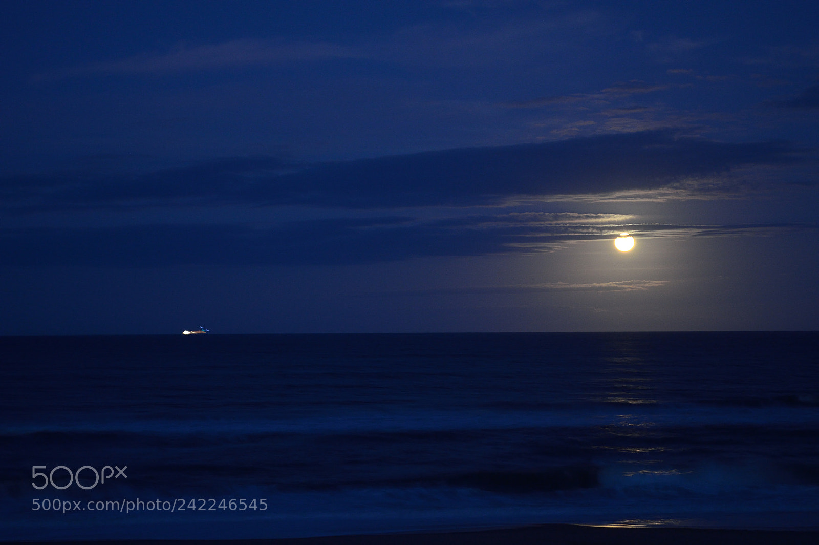 Nikon D3200 sample photo. Cruise at moonrise photography