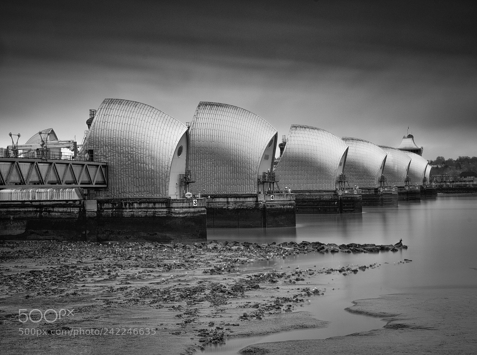 Fujifilm X-T2 sample photo. Thames barrier photography