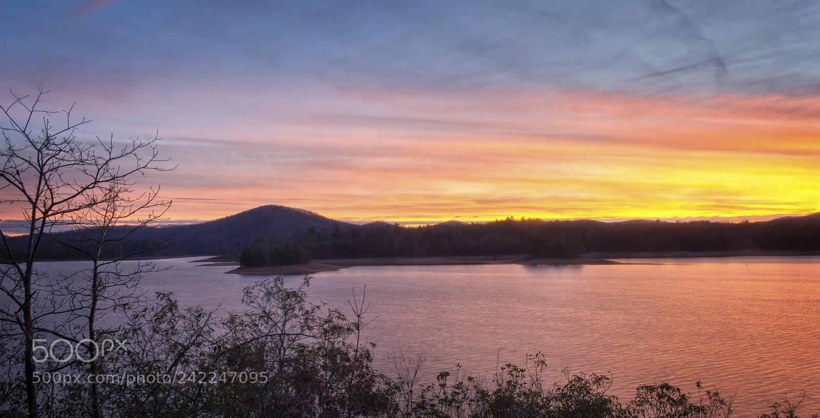 Nikon D7100 sample photo. Lake nottely sunset photography