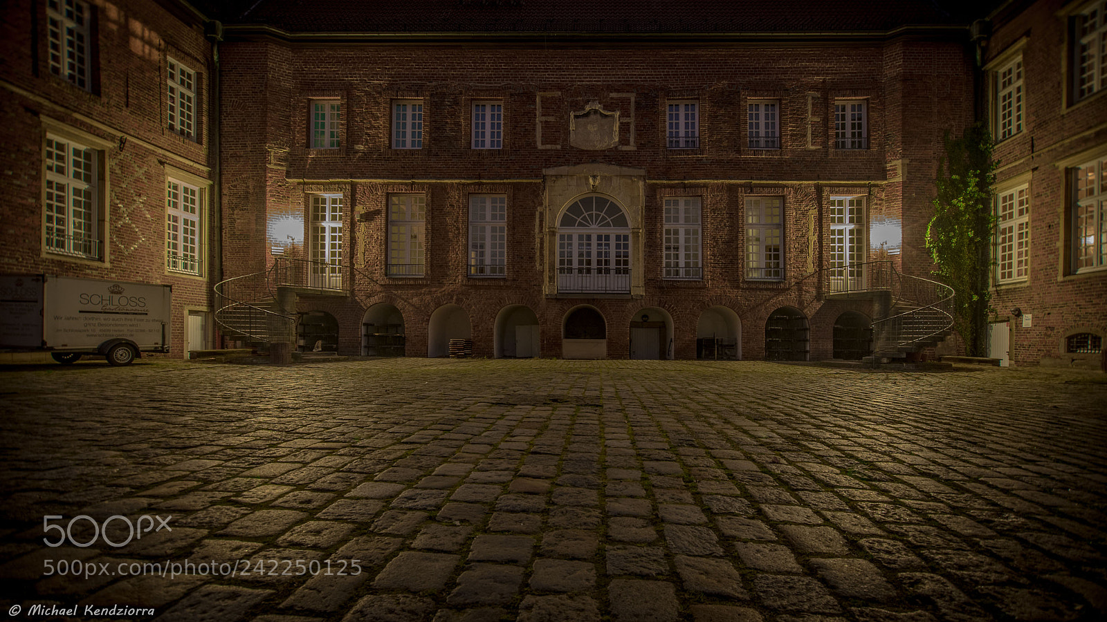Sony a7 II sample photo. Castle herten the night photography