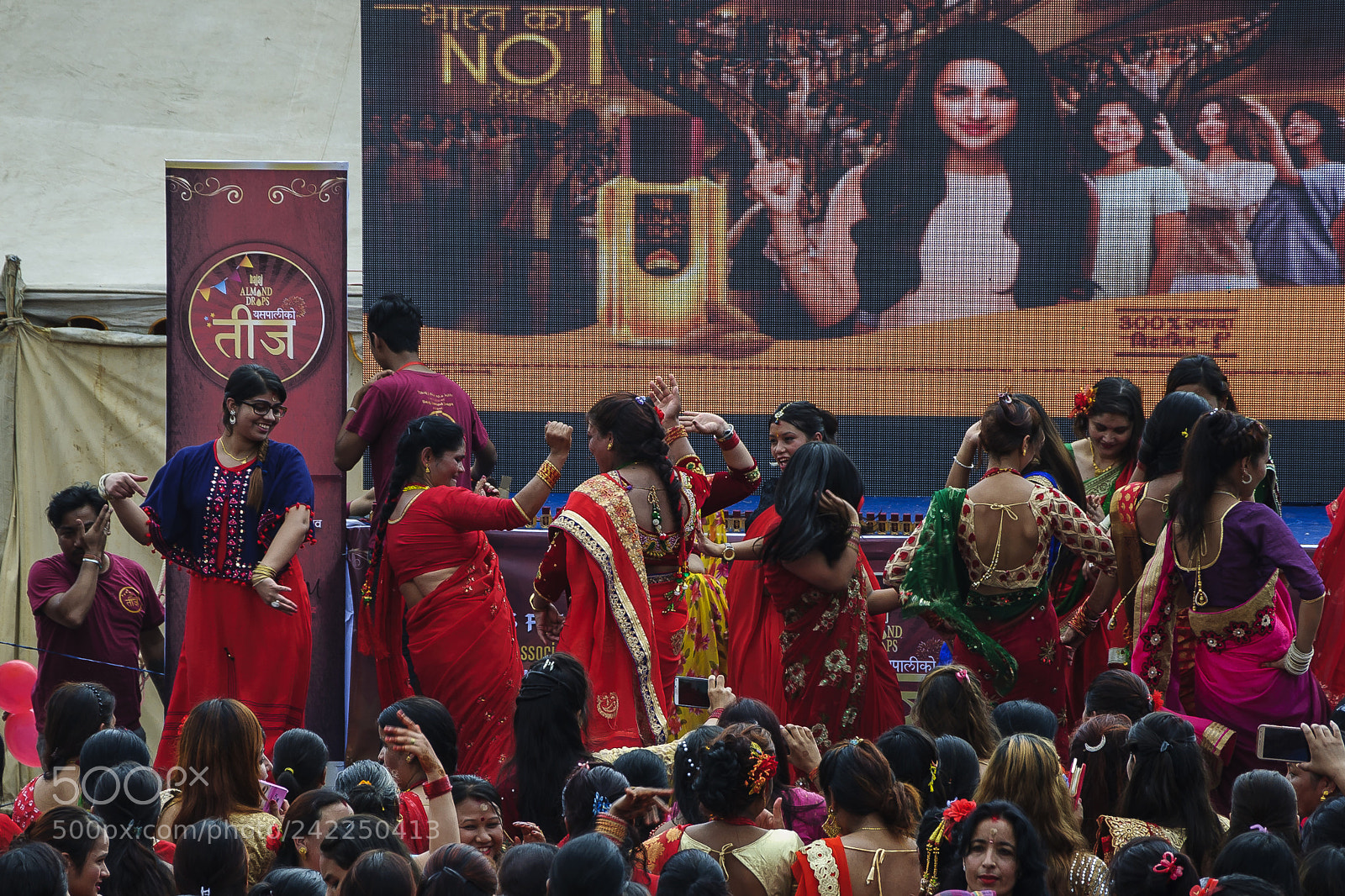 Nikon D90 sample photo. Teej festival photography