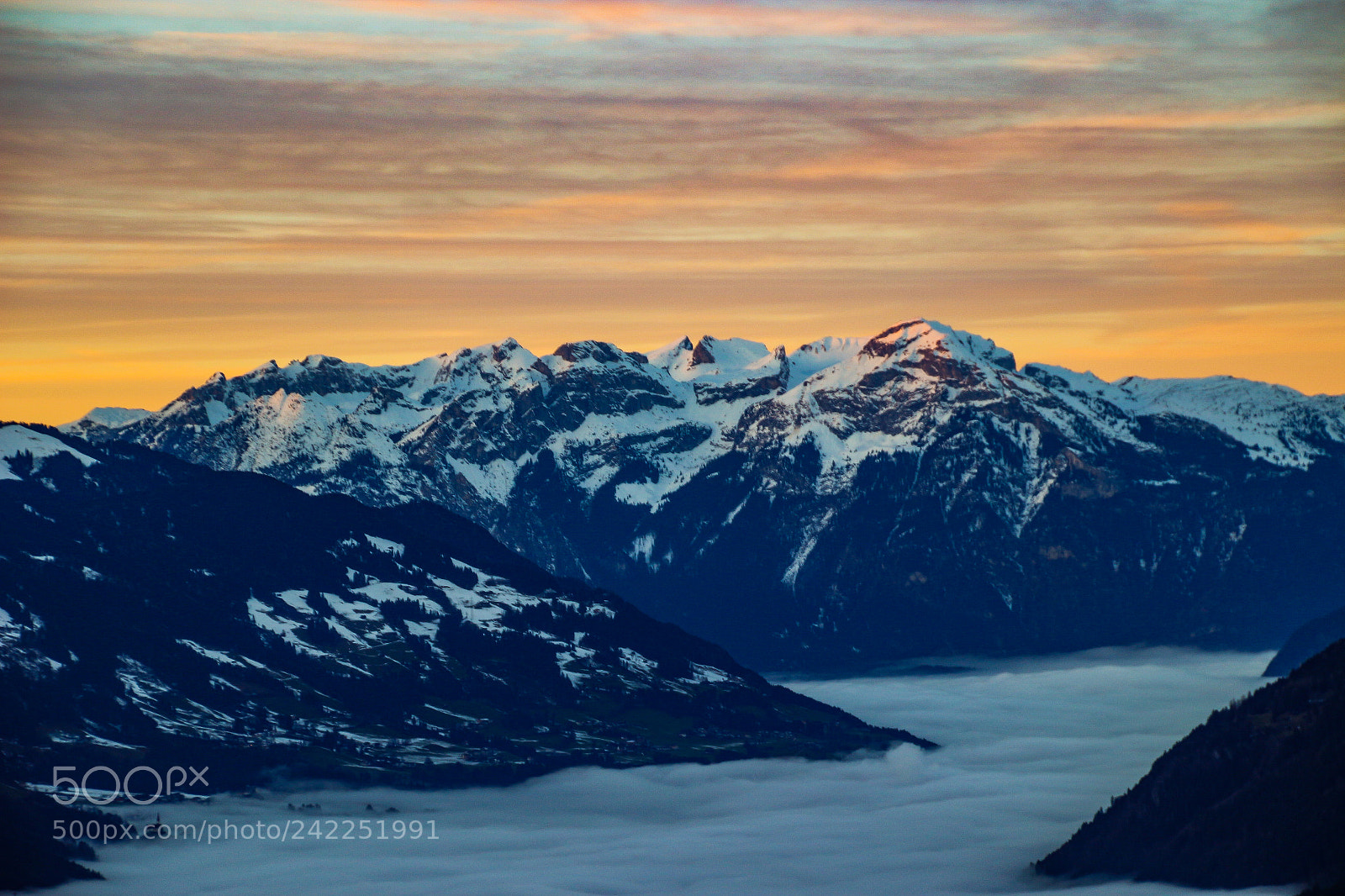 Canon EOS 100D (EOS Rebel SL1 / EOS Kiss X7) sample photo. An alpine sunset photography