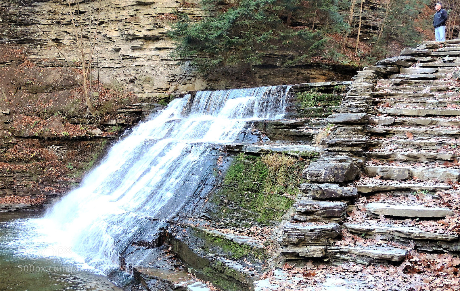Nikon Coolpix P520 sample photo. Shale falls & stairs photography